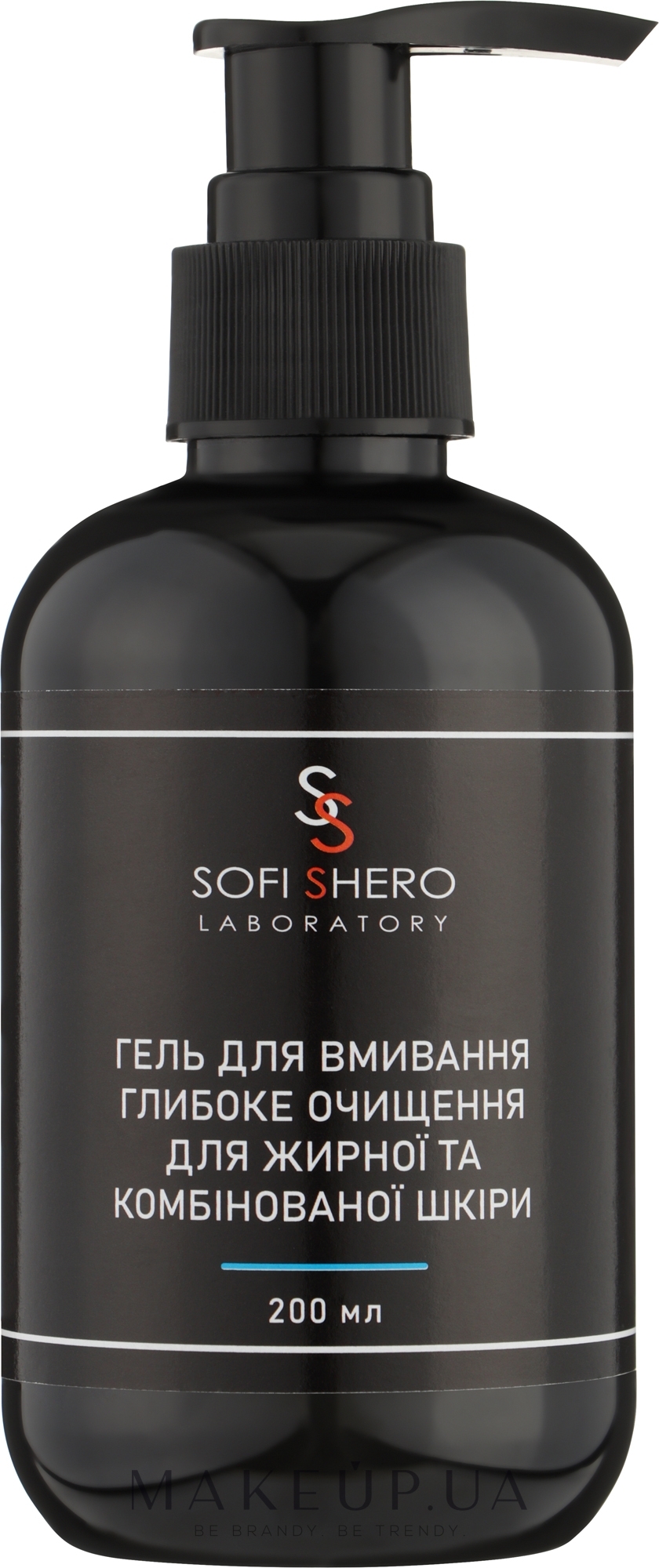 Гель для умывания "Глубокая очистка" для жирной и комбинированной кожи - Sofi Shero — фото 200ml