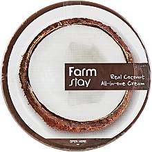 Парфумерія, косметика Крем для обличчя і тіла з кокосом - FarmStay Real Coconut All-In-One Cream
