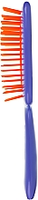 Расческа для волос, фиолетовая с оранжевым - Janeke Superbrush — фото N3