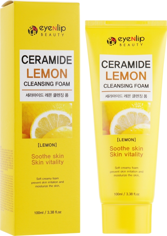 Пінка для вмивання з керамідами і екстрактом лимона - Eyenlip Ceramide Lemon Cleansing Foam