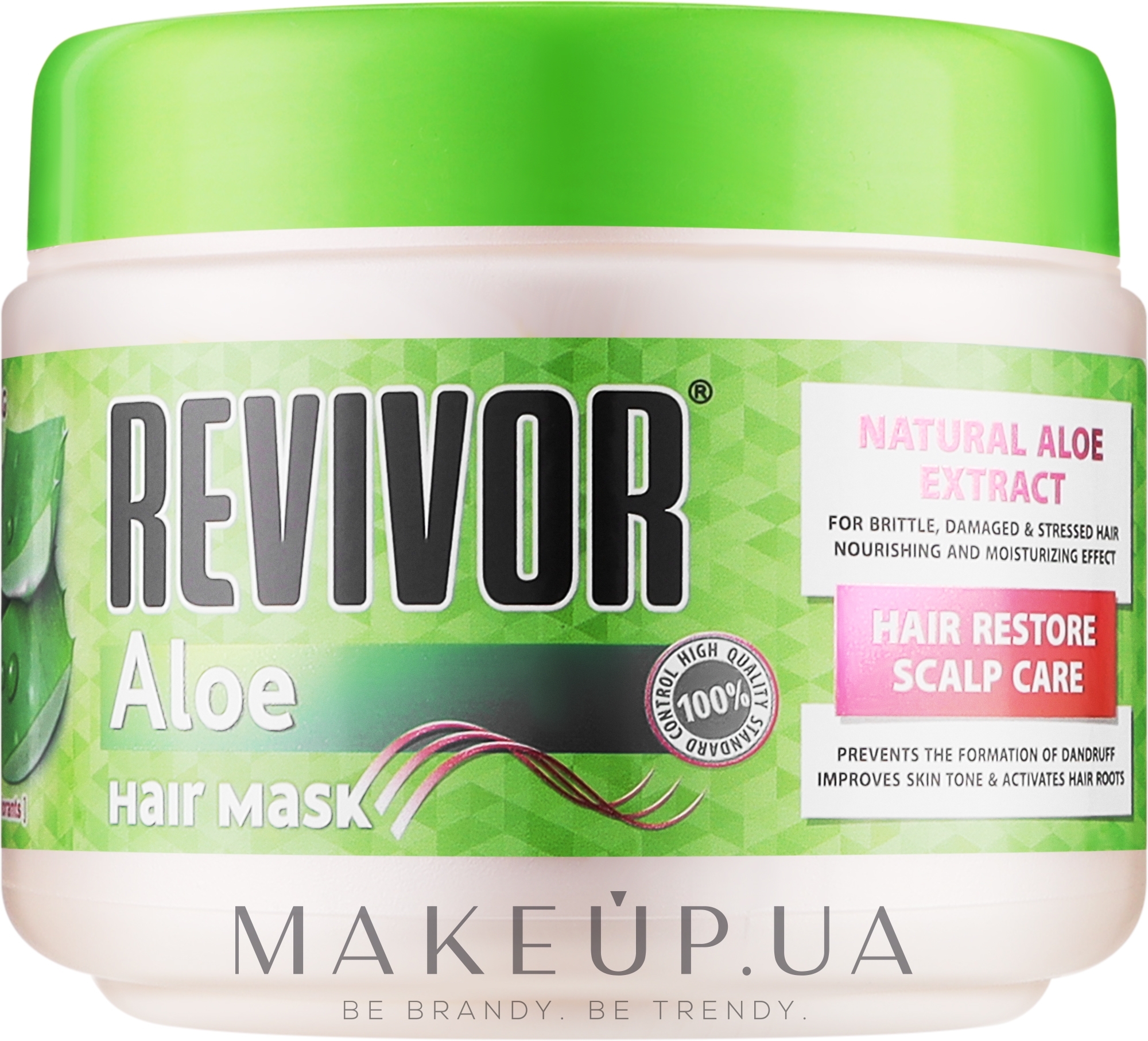 Маска для ламкого, пошкодженого та ослабленого волосся - Revivor Aloe Hair Mask — фото 500ml
