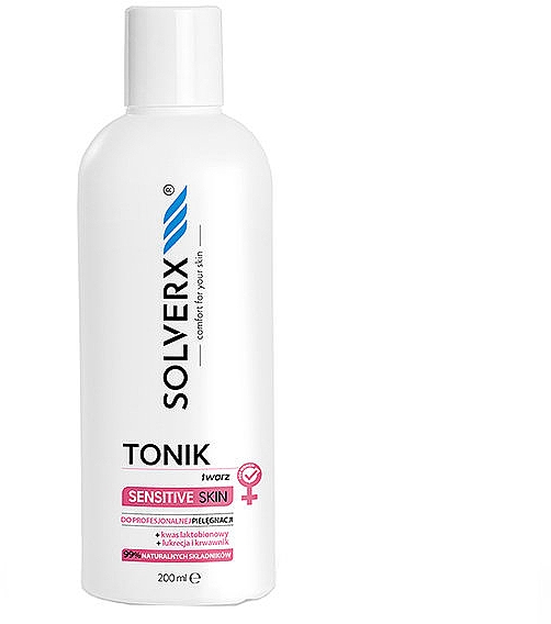 Тонік для обличчя - Solverx Senstive Skin Face Toner — фото N1