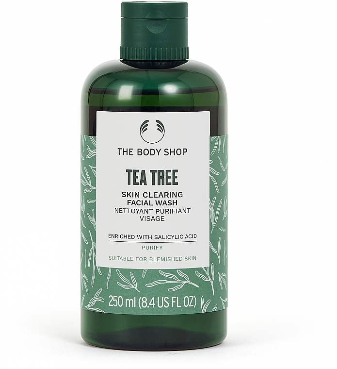 Гель для вмивання обличчя "Чайне дерево" - The Body Shop Tea Tree Skin Clearing Facial Wash 91% Natural Origin — фото N3