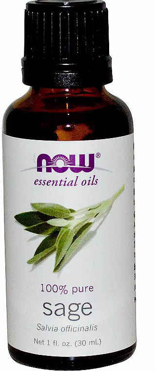 Ефірна олія шавлії - Now Foods Essential Oils 100% Pure Sage — фото N1