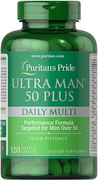 Диетическая добавка для мужчин - Puritan's Pride Ultra Man 50 Plus — фото N2