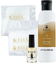 Духи, Парфюмерия, косметика Набор - F.O.X Home Spa (gloves/1pcs + socks/1pcs + sanitizer/250ml + oil/14ml)