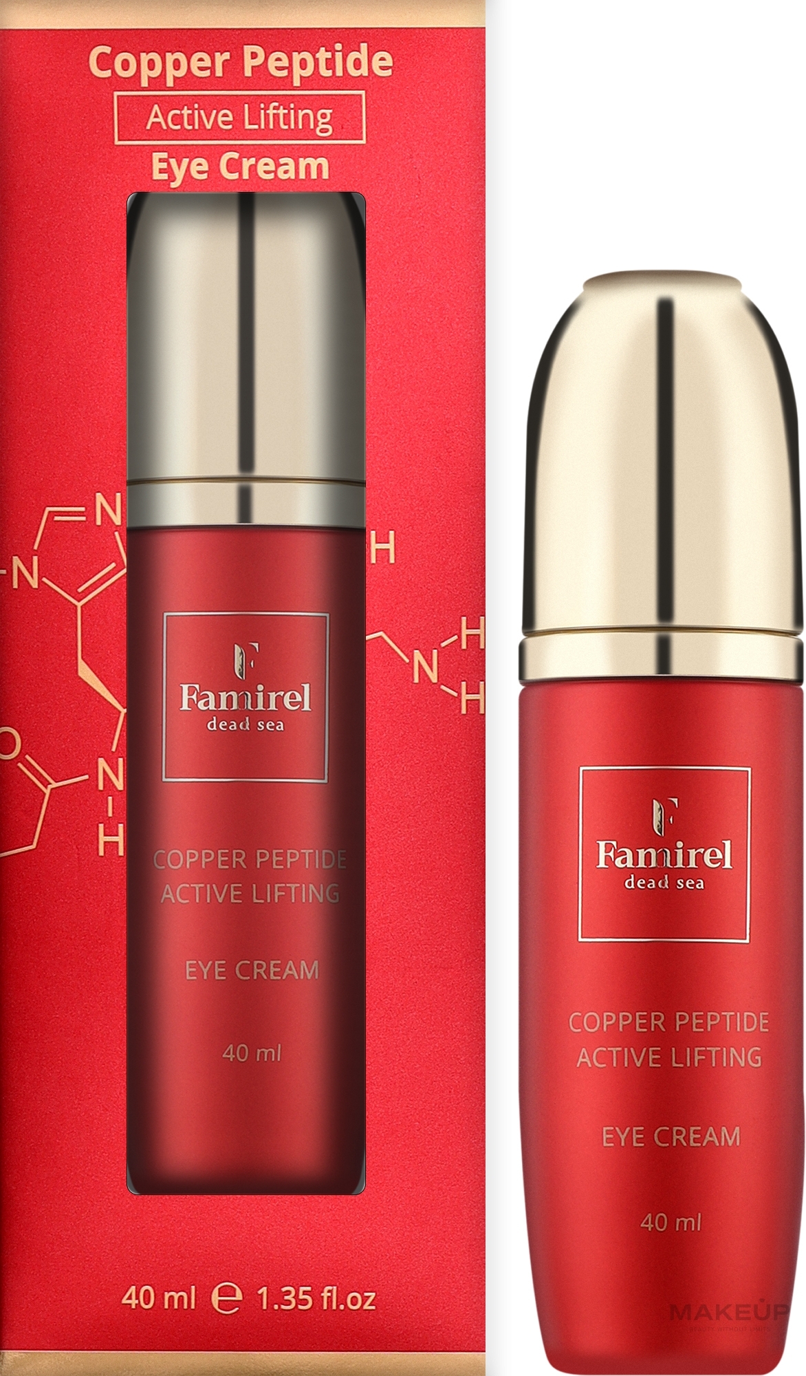 Крем лифтинг-актив для кожи вокруг глаз с пептидами - Famirel Copper Peptide Lifting Eye Cream — фото 40ml