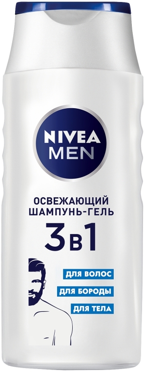 Шампунь-гель 3 в 1 "Освіжальний" - NIVEA MEN 3in1 Shower Gel