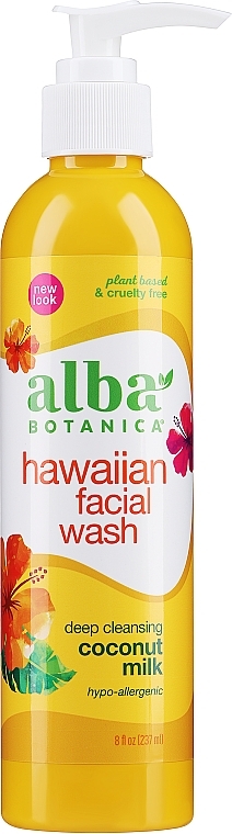 Очищающее средство для умывания лица "Кокосовое молочко" - Alba Botanica Natural Hawaiian Natural Hawaiian Facial Wash Deep Cleansing Coconut Milk — фото N1