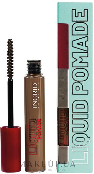 Помада для бровей - Ingrid Cosmetics Liquid Pomade  — фото Серо-коричневая