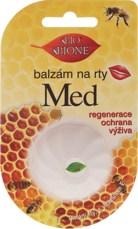 Бальзам для губ "Мед" - Bione Cosmetics Honey Vitamin E Lip Balm — фото N1