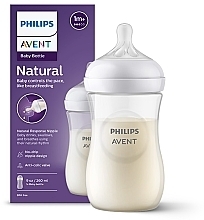 Пляшечка для годування "Природний потік", 260 мл, 1м+ - Philips Avent Natural — фото N2