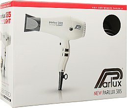 Фен для волосся - Parlux 385 Power Light Ionic & Ceramic White — фото N2