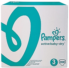 Детские одноразовые подгузники Active Baby-Dry Размер 3 (Midi) 5-9 кг, 208 шт. - Pampers — фото N4