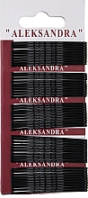 Невидимки для волосся "Aleksandra", 6 см, чорні - Cosmo Shop — фото N1