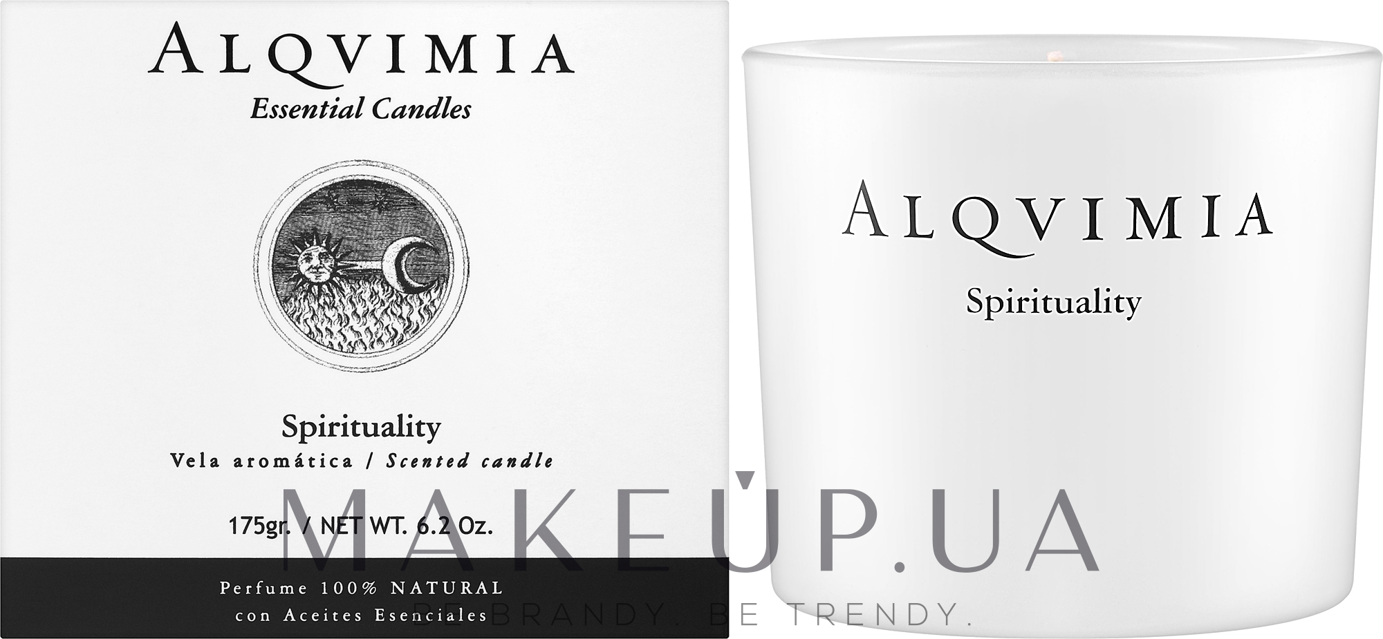 Ароматическая свеча - Alqvimia Spirituality Scented Candle  — фото 175g