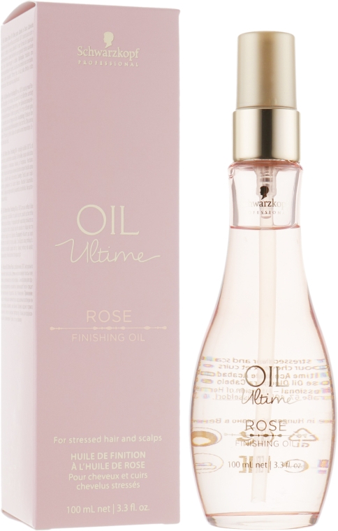 Масло розы для волос и кожи головы - Schwarzkopf Professional Oil Ultime Rose Finishing Oil — фото N2