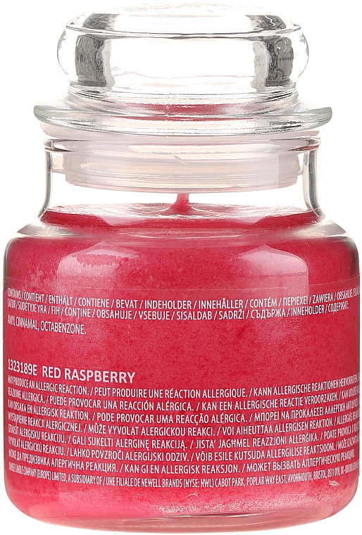 Свічка у скляній банці - Yankee Candle Red Raspberry — фото N6