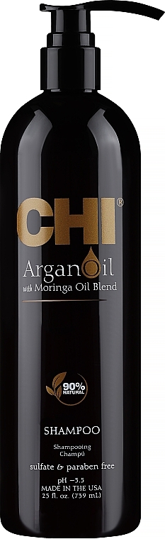 Восстанавливающий шампунь - CHI Argan Oil Plus Moringa Oil Shampoo — фото N5