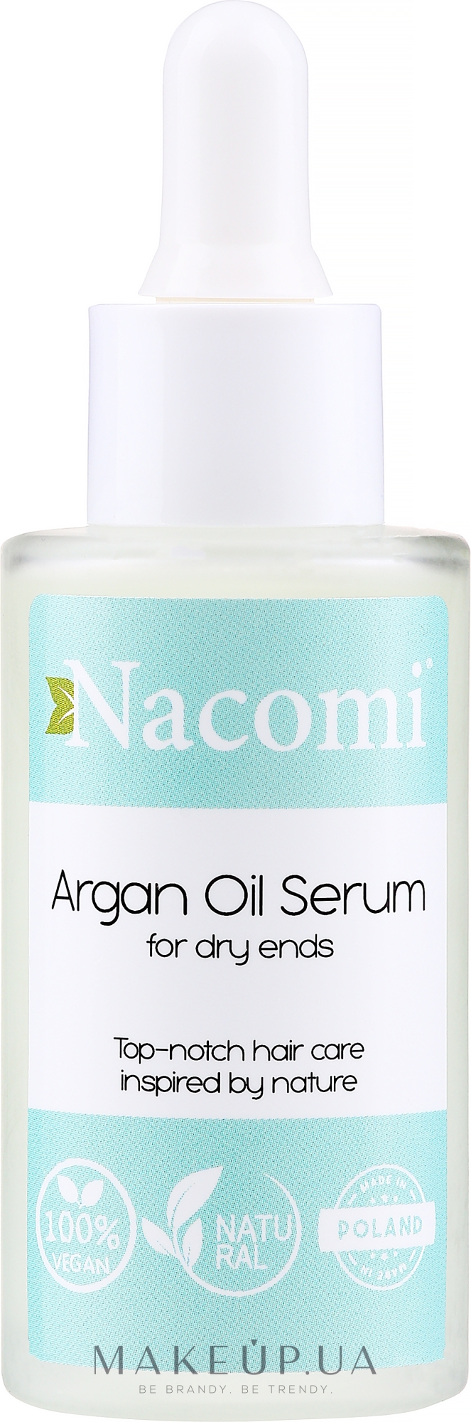 Сыворотка для волос - Nacomi Natural With Moroccan Argan Oil Serum — фото 40ml