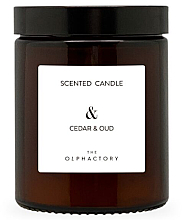 Ароматическая свеча в банке - Ambientair The Olphactory Cedar & Oud Scented Candle — фото N1