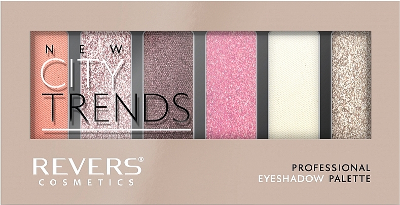 Палетка тіней для повік - Revers New City Trends Professional Eyeshadow Palette — фото N1