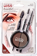 Духи, Парфюмерия, косметика Набор для моделирования бровей - Kiss Beautiful Brow Kit