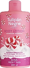 Лосьон для тела "Клубнично-кремовый поцелуй" - Tulipan Negro Kiss Strawberry & Cream Body Lotion — фото N1