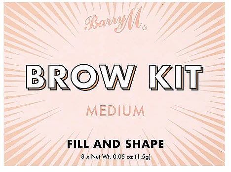 Набор для моделирования бровей - Barry M Fill and Shape Brow Kit — фото N2