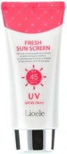 Духи, Парфюмерия, косметика Водостойкий солнцезащитный крем - Lioele Fresh Sun Screen SPF 45 PA++