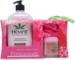 Духи, Парфюмерия, косметика Набор - Hempz "Bath Beauty" (body/milk/500ml + scr/176ml + acces)