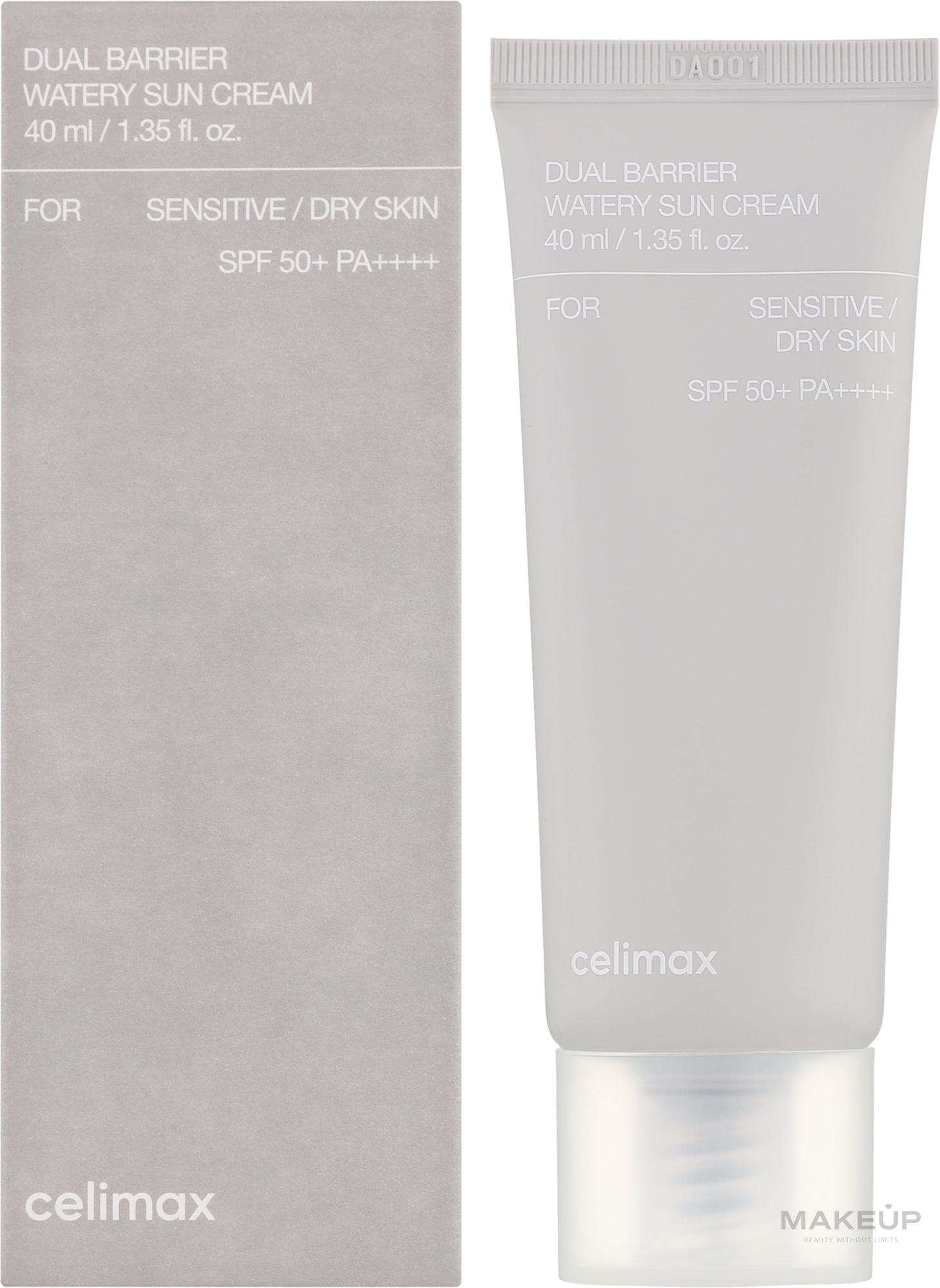 Крем сонцезахисний для обличчя - Сelimax Dual Barrier Watery Sun Cream SPF50+PA++++ — фото 40ml