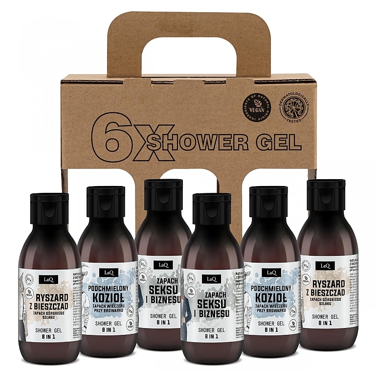 Набор, 6 продуктов - LaQ 6X Shower Gel  — фото N1