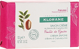 Мило - Klorane Cupuacu Fig Leaf Cream Soap — фото N1