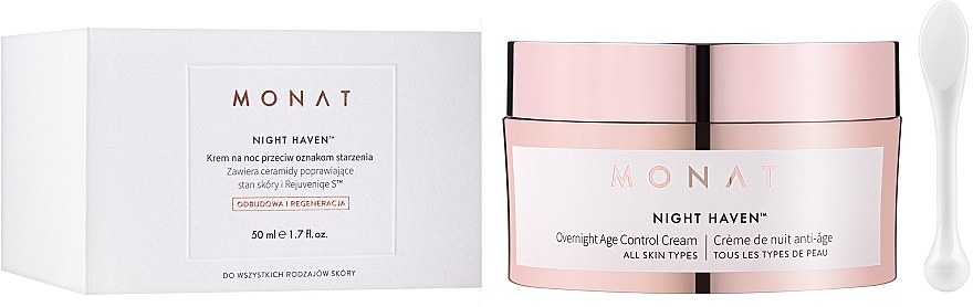 Антивіковий нічний крем для обличчя - Monat Night Haven Overnight Age Control Cream — фото N2