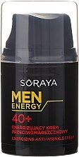 Крем проти зморшок, зволожує і розгладжує, 40+ - Soraya Men Energy — фото N4