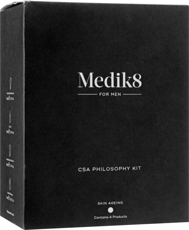 Набор для мужчин - Medik8 The CSA Philosophy Kit For Men (cr/50ml + ser/15ml + ser/30ml + gel/40ml) — фото N1