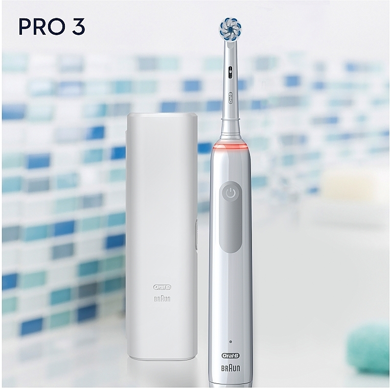 Електрична зубна щітка + чохол - Oral-B Pro 3 3500 D505.513.3X WT — фото N9