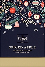 Набор - Scottish Fine Soaps Spiced Apple Luxurious Gift Set (scr/75ml + b/cr/75ml + h/cr/75ml + soap/100g) — фото N1
