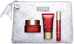 Духи, Парфюмерия, косметика Набор - Clarins Super Restorative (cr/50ml + cr/15ml + serum/15ml + bag/1pcs)