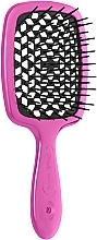 Парфумерія, косметика Щітка для волосся 72SP226, з чорними зубцями, рожева - Janeke SuperBrush Vented Small