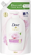 Жидкое крем-мыло "Пион" - Dove Cream Wash Fresh Touch (дой-пак) — фото N1