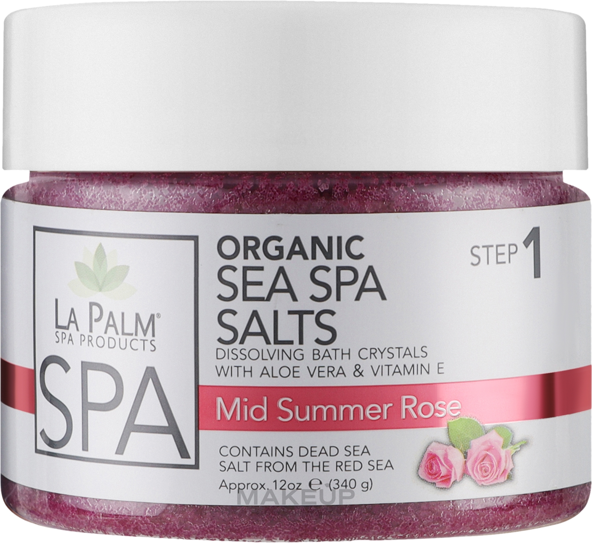 Соль для рук и ног с морскими минералами "Летняя роза" - La Palm Sea SPA Mid Summer Rose — фото 355ml