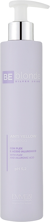 Шампунь антижелтый - Emmebi Italia Be Blonde Silver Shine Anti Yellow Shampoo