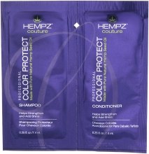 Духи, Парфюмерия, косметика Набор "Защита цвета" - Hempz Couture Color Protect (shm/7.4ml + cond/7.4ml)