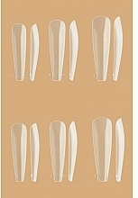 Багаторазові пластикові форми для нарощування нігтів "Ballerina" - Kodi Professional Plastic Form System — фото N2
