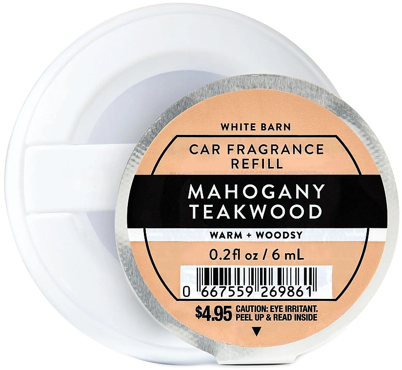 Ароматизатор для авто "Mahogany Teakwood" - Bath And Body Works Mahogany Teakwood Car Fragrance Refill (змінний блок) — фото N1