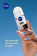 Aнтиперспірант "Чорне та Біле невидимий", кульковий - NIVEA Black & White Invisible Ultimate Impact Anti-Transpirant — фото N3