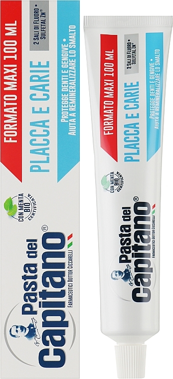 Зубна паста "Проти карієсу" - Pasta Del Capitano Toothpaste — фото N2