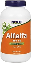 Харчова добавка "Альфальфа", 650 мг - Now Foods Alfalfa — фото N1